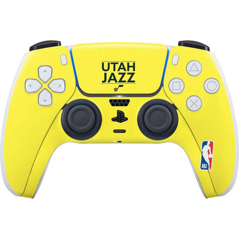 NBA Utah Jazz Standard - Yellow PS5 Controller Skin