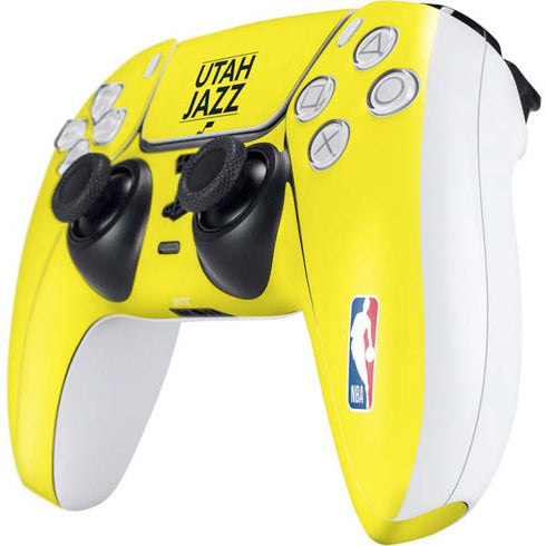 NBA Utah Jazz Standard - Yellow PS5 Controller Skin