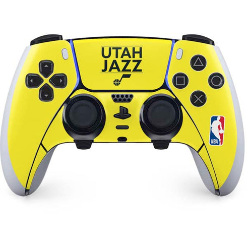 NBA Utah Jazz Standard - Yellow PS5 DualSense Edge Pro Controller Skin