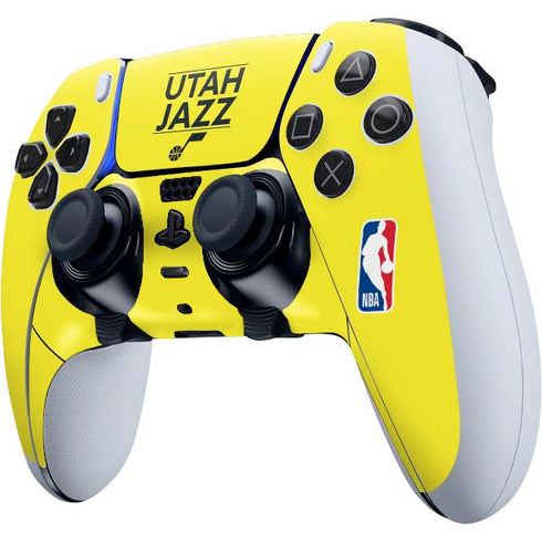 NBA Utah Jazz Standard - Yellow PS5 DualSense Edge Pro Controller Skin