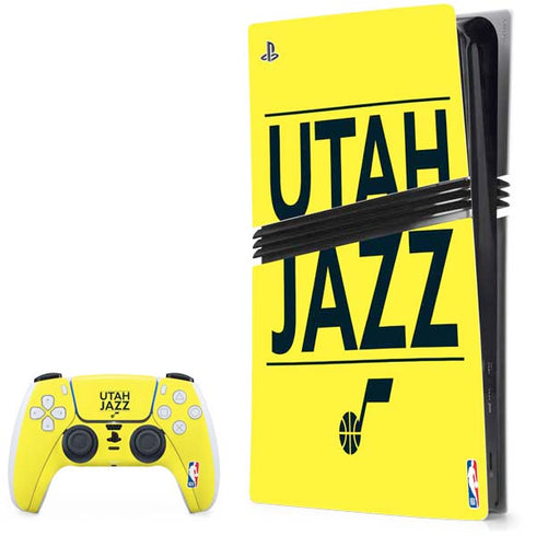 NBA Utah Jazz Standard - Yellow PlayStation PS5 Skins