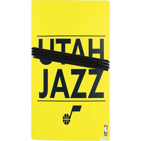 NBA Utah Jazz Standard - Yellow PS5 Pro Console Skin