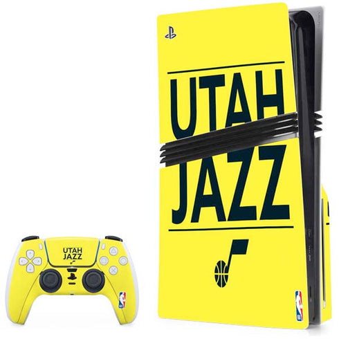 NBA Utah Jazz Standard - Yellow PlayStation PS5 Skins