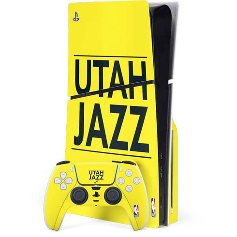 NBA Utah Jazz Standard - Yellow PlayStation PS5 Skins