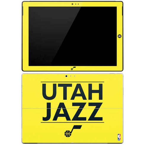 NBA Utah Jazz Standard - Yellow Surface Pro 3 Skin