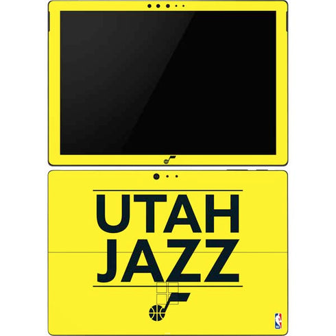 NBA Utah Jazz Standard - Yellow Surface Pro 6 Skin