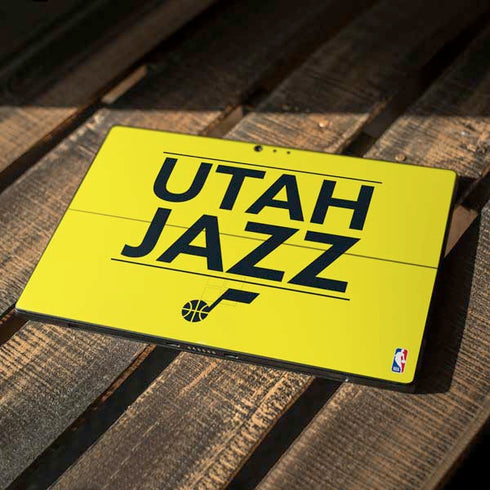 NBA Utah Jazz Standard - Yellow Surface Pro 6 Skin