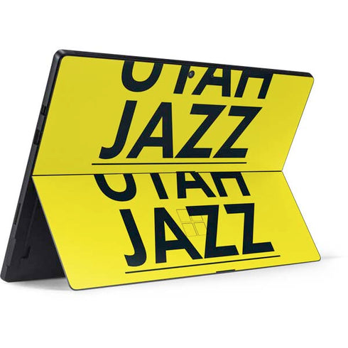 NBA Utah Jazz Standard - Yellow Surface Pro 7 Skin