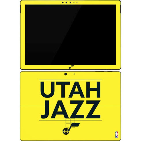 NBA Utah Jazz Standard - Yellow Surface Pro 7 Skin