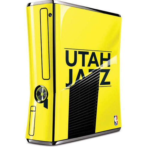 NBA Utah Jazz Standard - Yellow Xbox 360 Slim (2010) Skin
