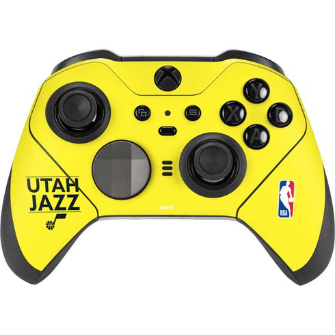 NBA Utah Jazz Standard - Yellow Xbox Elite Wireless Controller Series 2 Skin