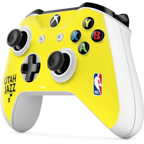 NBA Utah Jazz Standard - Yellow Xbox One S Controller Skin