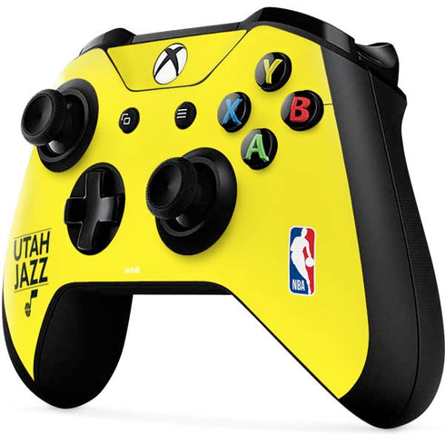 NBA Utah Jazz Standard - Yellow Xbox One X Controller Skin