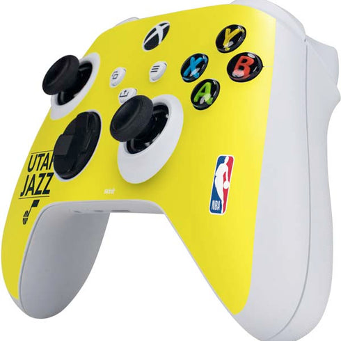 NBA Utah Jazz Standard - Yellow Xbox Series S Controller Skin