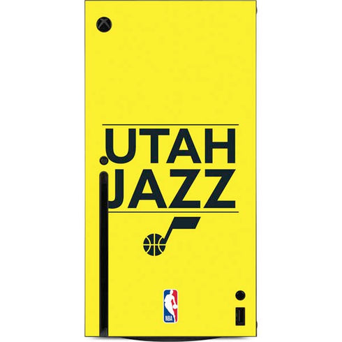 NBA Utah Jazz Standard - Yellow Xbox Series X Console Skin