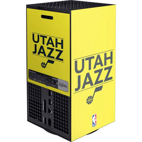 NBA Utah Jazz Standard - Yellow XBox Series X Digital Edition Console Skin