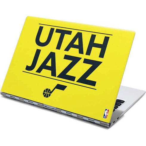 NBA Utah Jazz Standard - Yellow Yoga 910 2-in-1 14in Touch-Screen Skin