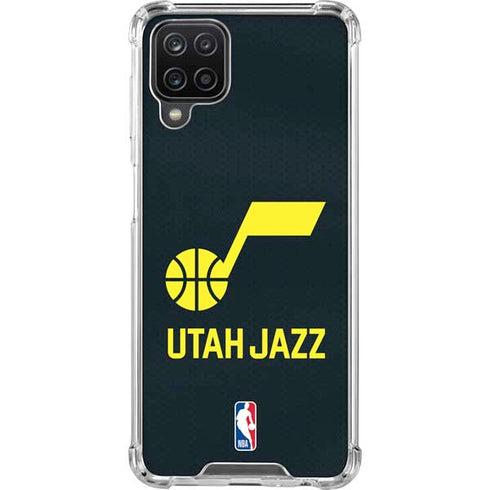 NBA Utah Jazz Team Jersey Galaxy A12 Clear Case