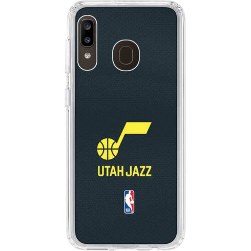 NBA Utah Jazz Team Jersey Galaxy A20 Clear Case