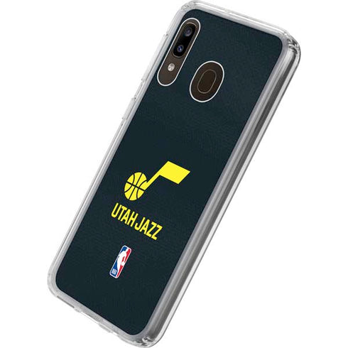 NBA Utah Jazz Team Jersey Galaxy A20 Clear Case