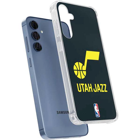 NBA Utah Jazz Team Jersey Galaxy A35 5G Clear Case