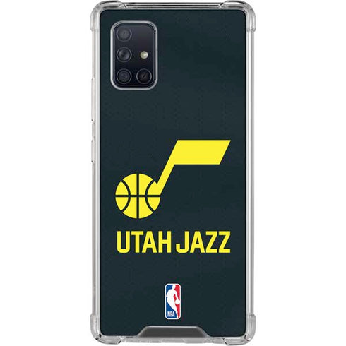 NBA Utah Jazz Team Jersey Galaxy A71 5G Clear Case