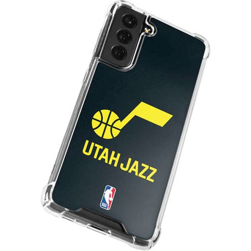 NBA Utah Jazz Team Jersey Galaxy S21 FE Clear Case