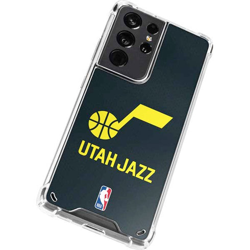NBA Utah Jazz Team Jersey Galaxy S21 Ultra 5G Clear Case
