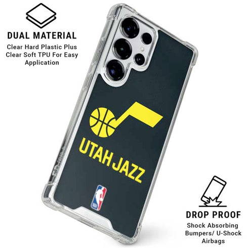 NBA Utah Jazz Team Jersey Galaxy S25 Ultra Clear Case
