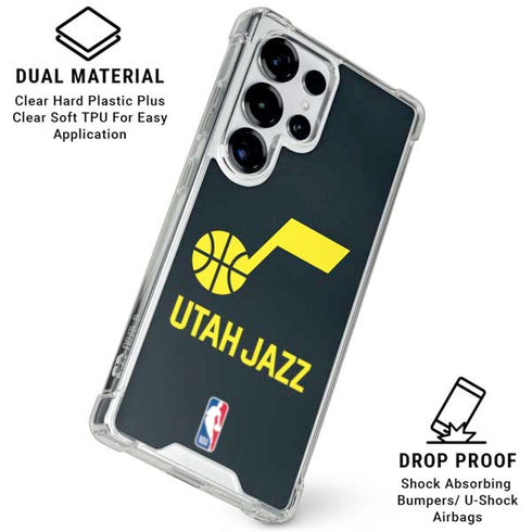 NBA Utah Jazz Team Jersey Galaxy S26 Ultra Clear Case