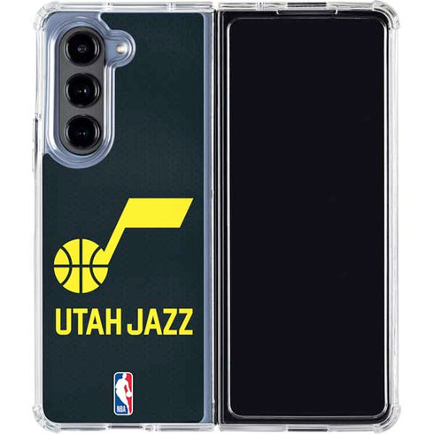 NBA Utah Jazz Team Jersey Galaxy Z Fold5 5G Clear Case