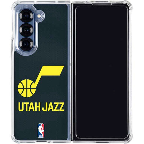 NBA Utah Jazz Team Jersey Galaxy Z Fold7 Clear Case