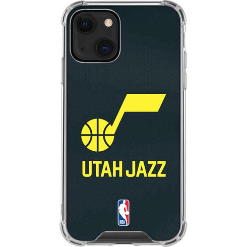 NBA Utah Jazz Team Jersey iPhone 14 Plus Clear Case