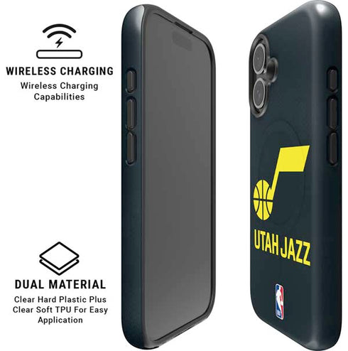 NBA Utah Jazz Team Jersey iPhone 16 Magsafe Impact Case