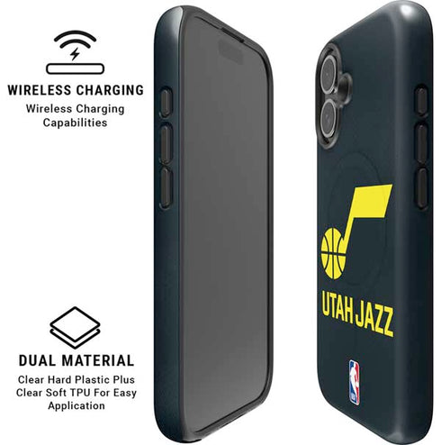 NBA Utah Jazz Team Jersey iPhone 16 Plus Magsafe Impact Case