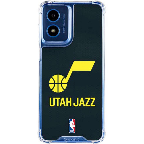 NBA Utah Jazz Team Jersey Moto G 5G (2024) Clear Case