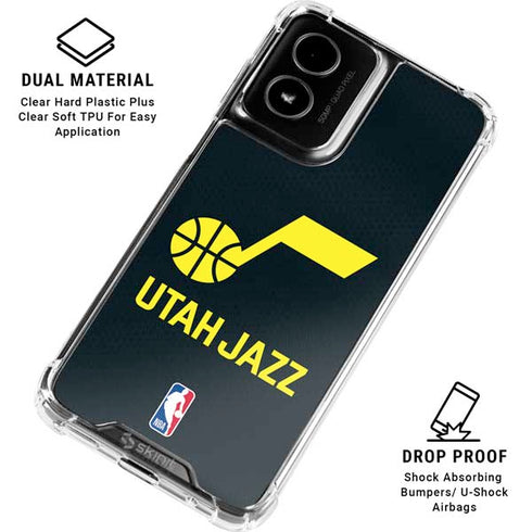 NBA Utah Jazz Team Jersey Moto G Power 5G (2024) Clear Case
