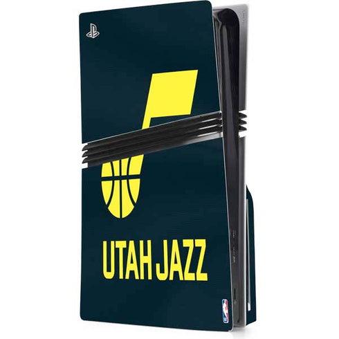 NBA Utah Jazz Team Jersey PS5 Pro Disk Console Skin