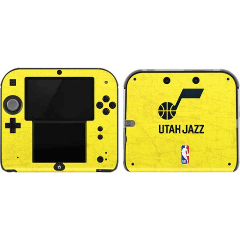 NBA Utah Jazz Yellow Texture Nintendo 2DS Skin