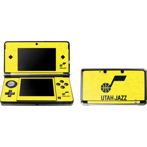 NBA Utah Jazz Yellow Texture 3DS (2011) Skin