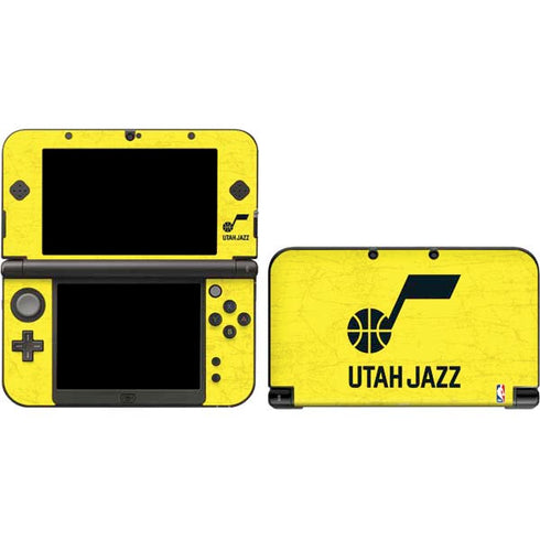 NBA Utah Jazz Yellow Texture 3DS XL 2015 Skin
