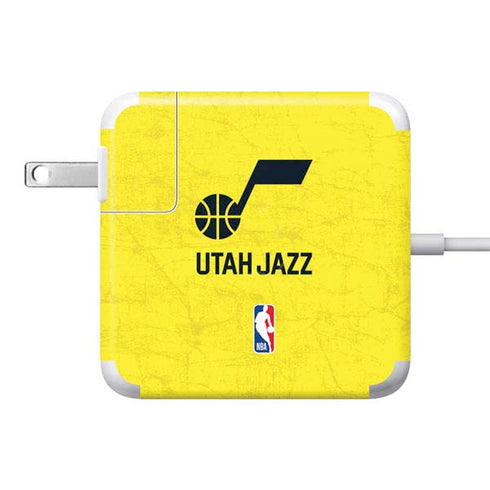 NBA Utah Jazz Yellow Texture 85W Power Adapter (15 and 17 inch MacBook Pro Charger) Skin