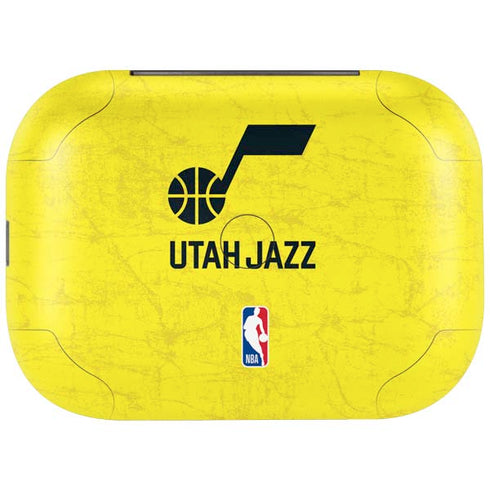 NBA Utah Jazz Yellow Texture Amazon Echo Buds Skin