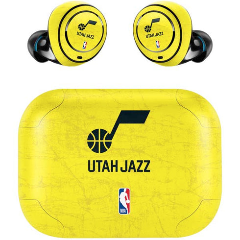 NBA Utah Jazz Yellow Texture Amazon Echo Buds Skin