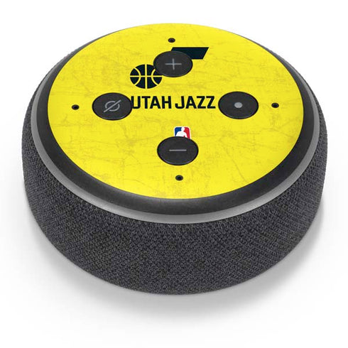 NBA Utah Jazz Yellow Texture Amazon Echo Dot Skin