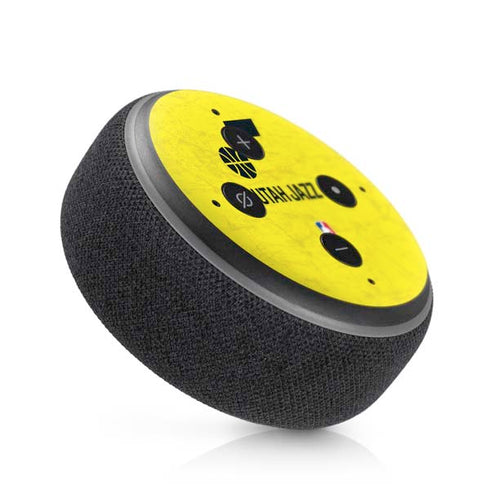 NBA Utah Jazz Yellow Texture Amazon Echo Dot Skin