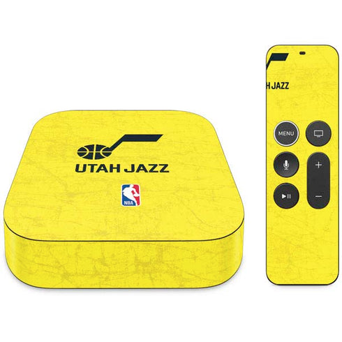 NBA Utah Jazz Yellow Texture Apple TV Skin