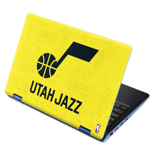 NBA Utah Jazz Yellow Texture Aspire R11 11.6in Skin