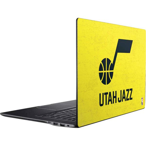 NBA Utah Jazz Yellow Texture Ativ Book 9 (15.6in 2014) Skin