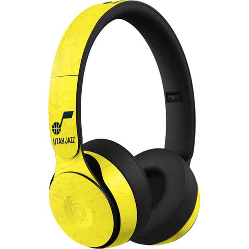 NBA Utah Jazz Yellow Texture Beats Solo Pro Skin
